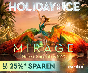 Holiday on Ice MIRAGE: Herbst-Special bis 19.10., bis zu 25 % sparen bei eventim